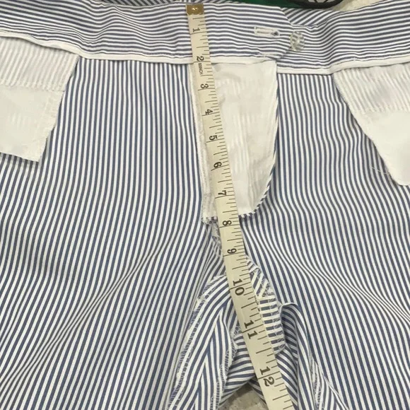 TOMMY HILFIGER white ankle pants with and white stripes size 10 - Picture 10 of 14
